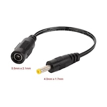 5.5 2.1Mm To 4.0 1.7Mm Soket Çevirici Power Adaptör Kablosu