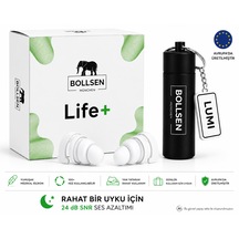 Life+ Silikon Kulak Tıkacı 24 Db Snr Uyku, Horlama, Gürültü, Çalışma, Odaklanma Ve Seyahat İçin Ses Azaltıcı, 150+ Kullanım
