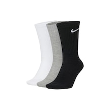 Nike Everyday Lightweight Crew Socks 3 Sx7676-901 Siy. Bey. Gr.
