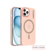 Apple iPhone 11 Pro Max Magsafe Uyumlu Mat Sert Klein Kılıf Çöl