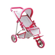 Pembe Gri 3 Tekerlekli Puset Konforlu Taşıma
