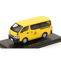 1:43 Ölçek Ebbro 2012 Nissan Nv350 Caravan School Bus Diecast Metal Minyatür Model Araba 10cm