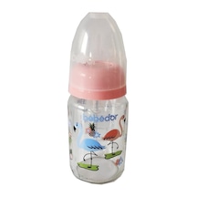 Bebedor Desenli Silikon Emzikli Yavaş Akış Pembe 125 Ml Kod: 30302 Cam Biberon Bebedor Desenli Silikon Emzikli Yavaş Akış Pembe 125 Ml Kod: 30302 Cam Biberon