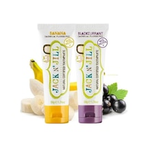 Jack N' Jıll Jack N Jill Doğal Sertifikalı Diş Macunu Muz & Frenk Üzüm Aromalı 2'li Paket 2x50g