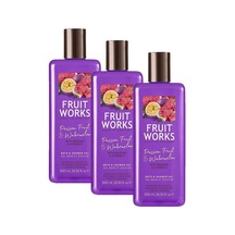 Fruit Works Sg Passion Fruit And Watermelon Duş Jeli 500 Ml 3 Paketi Açık Mavi