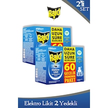 Elekro Likit 2 Yedek 60 Gece Ekonomik Paket Sivrisineklere Karşı X 2 Adet
