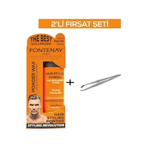 Fontenay Saç Şekillendirici Pudra Toz Wax Ultra Strong Turuncu + Cımbız No:209 2'li Set