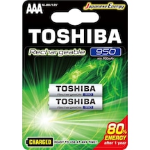 TOSHIBA 950 MAH ŞARJLI İNCE PİL 2Lİ