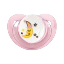 Bebedor Silikon 3+ No :2 Damaklı Uç - Ay Desenli Pembe