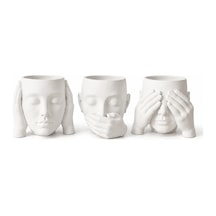 Üçlü Dekoratif Figür Seti 3d Baskı Masa Raf Dekoru