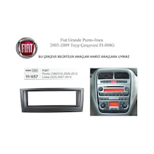 Cadence Fiat Linea Grande Punto Oto Teyp Çerçevesi 2007-2014