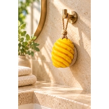 Dekoratif Kokulu Sabun & Peeling Etkili Asılabilir Dekoratif Banyo Sabunu & Ananas Şekilli Lifli Katı Sabun 9,5x8x5 Cm - 937753035 Diğer