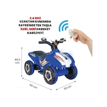 Uzaktan Kumandalı Akülü Atv Ranger 6 Volt 35 Kg Taşıma Kapasitesi Mavi