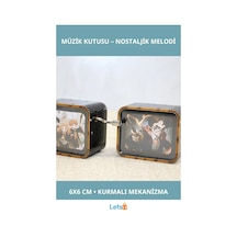 Harry Potter Temalı Ahşap Müzik Kutusu 6x6 Cm