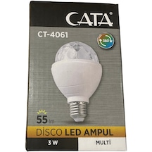 Cata Ct-4061 Disco Led Ampul Rgb 3w E27 Duylu 8 Adet