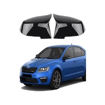 Skoda Octavia 13-20 Araca Özel Batman Yarasa Ayna Kapağı Pianobla