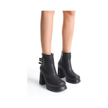 Papuçcity Sprs 02982 Kadın 9,5 Cm Platform Topuklu Bot 001