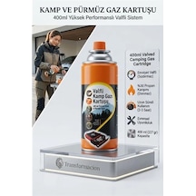 Valfli Kamp Gazı Kartuşu 400 Ml - Portatif Ocak & Pürmüz Tüpü 723212