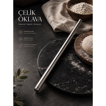 Morponi Masterchef Paslanmaz Çelik 80 Cm Hamur Açma Oklava