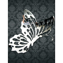 M3 Decorium Butterfly Season Dekoratif Ayna Gümüş