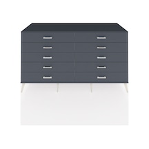 Kronos Konsol 10 Çekmeceli 176x59x99 Aytaşı-antrasit Aytaşı-antrasit