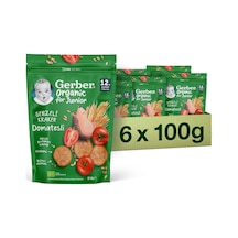 Organik Tahıl Bazlı Domatesli Sebzeli Kraker 100 Gram X 6