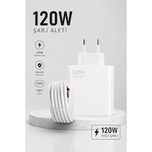 Turbo Hızlı Şarj Destekli 120w Usb-c Şarj Seti - Lisinya