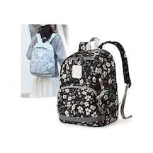 Novahub Ve Şık Kapasiteli Dinosaurs Çiçekli Çantası-852 Büyük Bebek Anne Altın Rr Altın