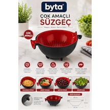 Çok Amaçlı Mutfak Süzgeci Sebze, Meyve, Makarna Yıkama Ve Süzme Kabı, Ergonomik Kulplu Bpa İçermeyen Diğer