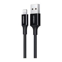 Apple iPhone Uyumlu Lightning 2.4a Data Ve Şarj Kablosu Siyah 1 Metre