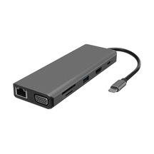Hytech Hy-usbc32 4k-2k Ultra Hd Gri Metal 5x Usb2.0-usb3.0 100m Rj45 Pd, Typec Data, Ö