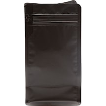 Packtory Flat Bottom Düz Tabanlı Mat Siyah ÖndenKilitli Ambalaj 14X33+5 cm.1000 Gr.-50 Adet