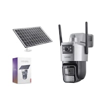 Lenovo G4s4 Smart Solar 4g Sım Kartlı Ip Güvenlik Kamerası 2 Lens 2x3mp Aov Ptz - Siyah