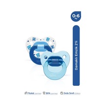 Wee Baby 2 Li Damaklı Silikon Emzik 0-6 Ay Erkek 24'li Paket