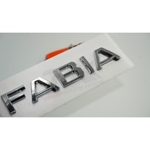 Skoda Fabia 2013 Yeni Nesil Bagaj Krom Abs 3M 3D Yazı Logo Amble