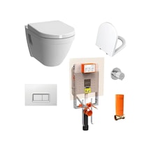 VitrA S50 Asma Klozet ve VitrA Gömme Rezervuar Tam Set VitrA S50 Asma Klozet ve VitrA Gömme Rezervuar Tam Set