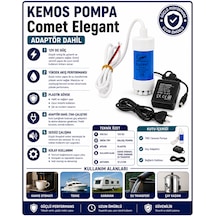 220-12 Volt Mini Dalgıç Adaptörlü Otomat Sıvı Transfer Pompası