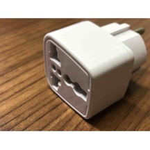 Topraklı Uzun Beyaz Üniversal Ingiliz Çevirici Beyaz Erkek Elektrik Priz Dönüştürücü