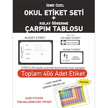 Baskılı Okul Etiketi Kalem Defter Etiketi Isme Özel Etiketler 46