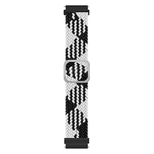 Xiaomi Watch S1 Active İçin Kordon Braided Loop Band Siyah Beyaz