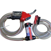 24 Volt Mazot Aktarma Pompası&5 Metre Telli Hortum&sayaçlı Tabanc