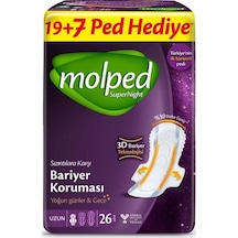 Molped Süpernight Süper Gece Ped 26 Adet
