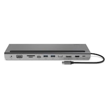 Usb-c Hub, 11'i 1 Arada Çoklu Bağlantı Noktalı Adaptör Yuvası, 4k Hdmı, Displayport, Vga, Usb-c