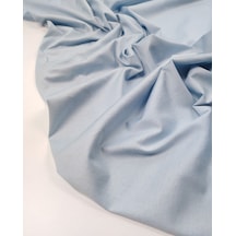Açık Mavi Penye Örme Kumaş İnce Yumuşak Tişörtlük, Bluzluk & Astarlık En: 140cm-12081