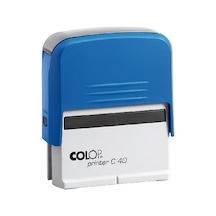 Colop Prınter C40 Mavi Kasa Siyah Keçe - 23 x 59 MM