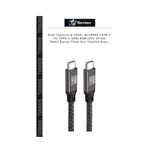 Özel Tasarım X-level Xcc8995 Type-c To Type-c Şarj Kablosu Siyah Mobil Parça Cihaz Ucu Telefon Aracı