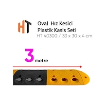 Oval Hız Kesici, Plastik Kasis Seti 3 Metre