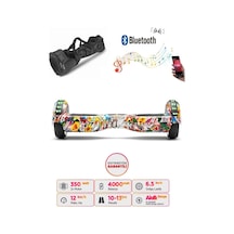 Citymate Hoverboard 6.5 inch Elektrikli Kaykay Scooter Full Ledli Bluetooth Hoparlörlü Çanta Hediye D01