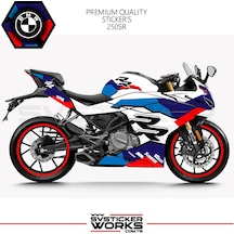 Cfmoto 250sr Kaplama Bmw Hp4 Desen Motor Kaplama Modeli Hazır Kit Beyaz