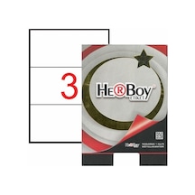 Herboy Hb-1003 210 Mmx 99mm Beyaz Lazer Etiket 100
